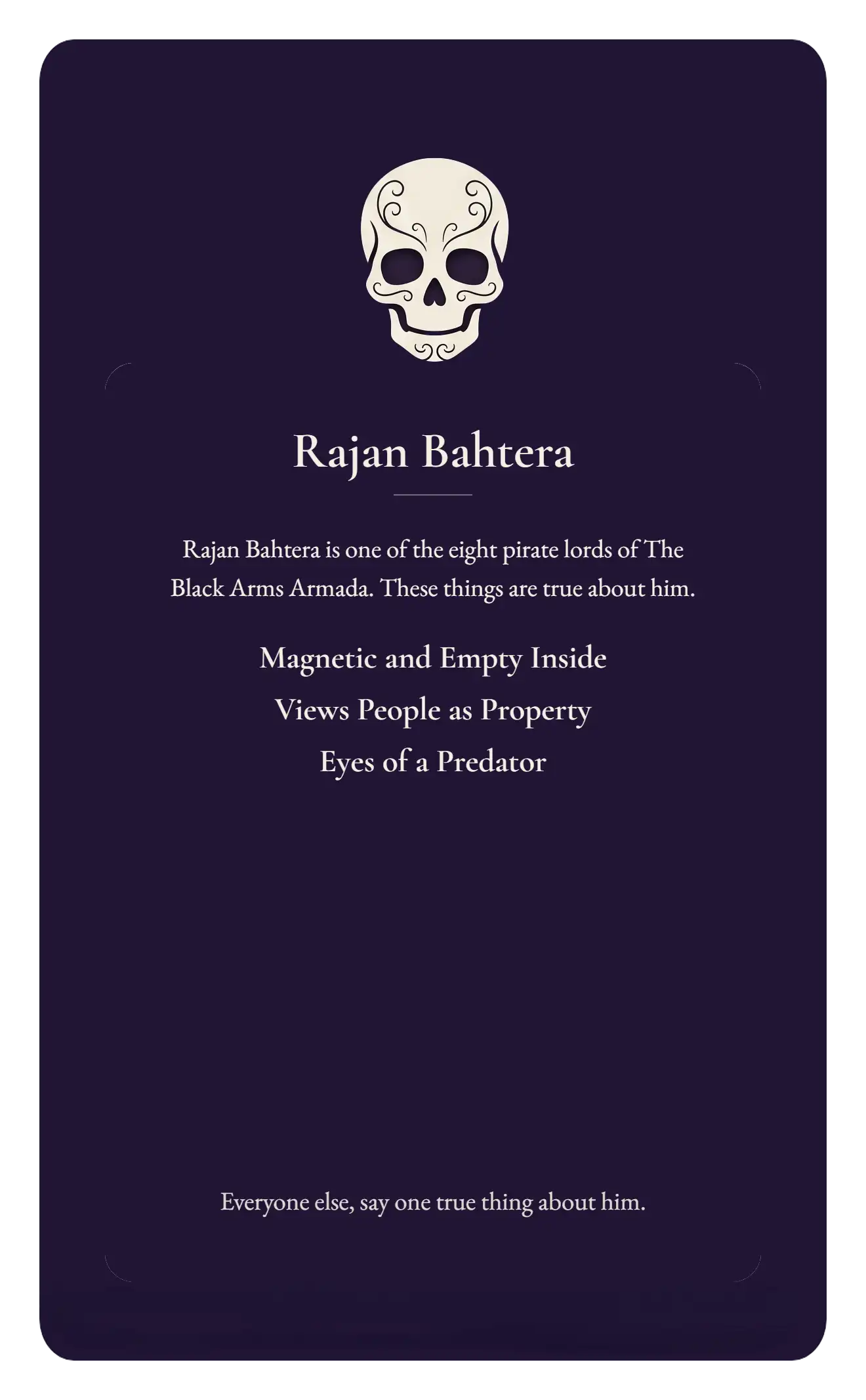 Rajan Bahtera card