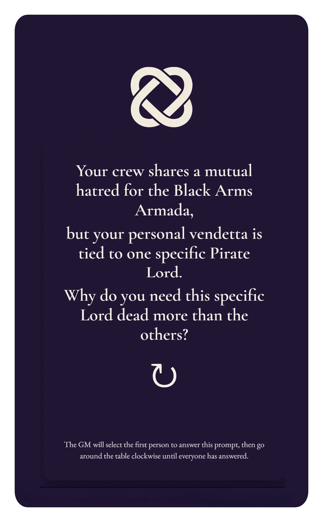 Vendetta card