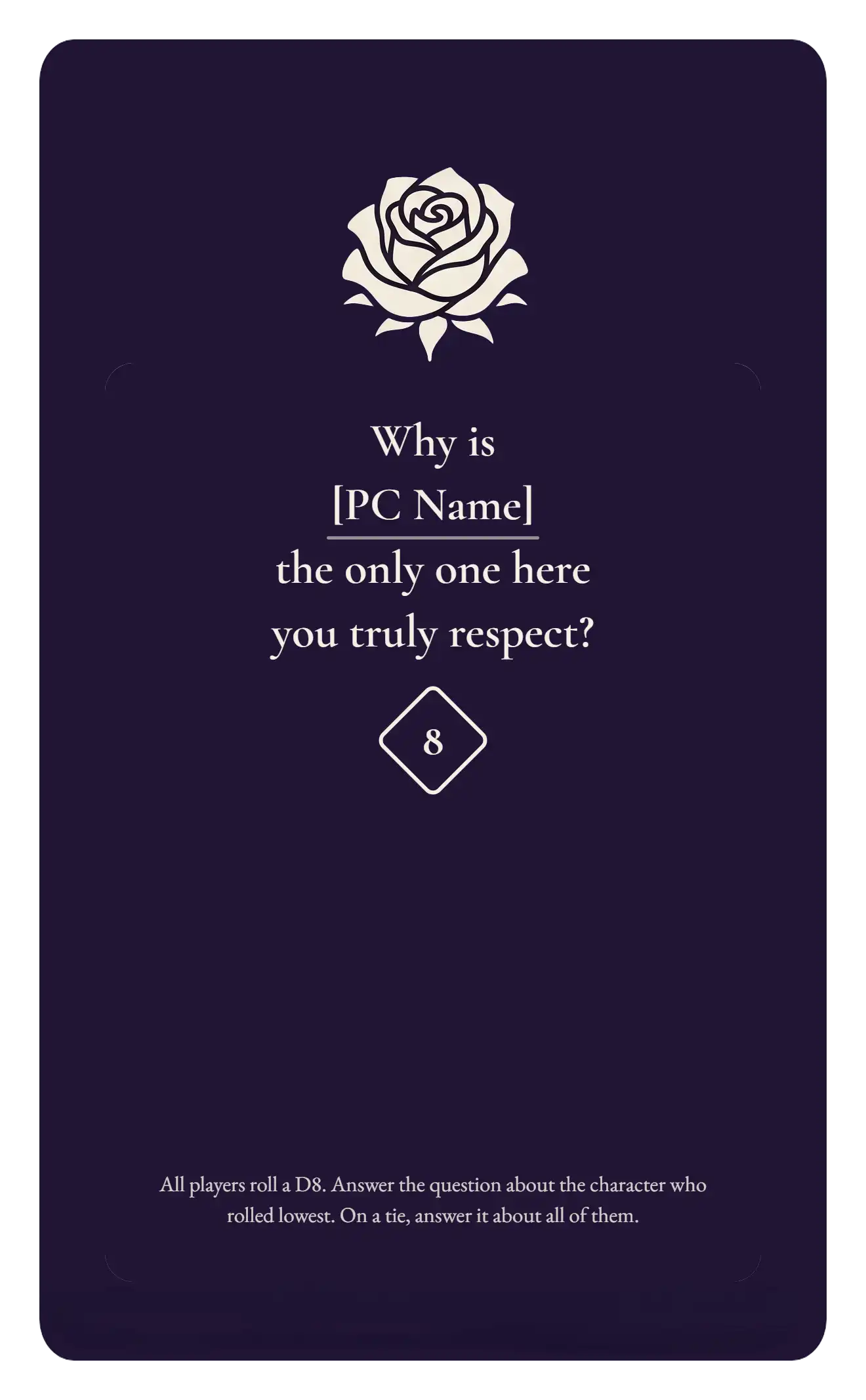 Respect card