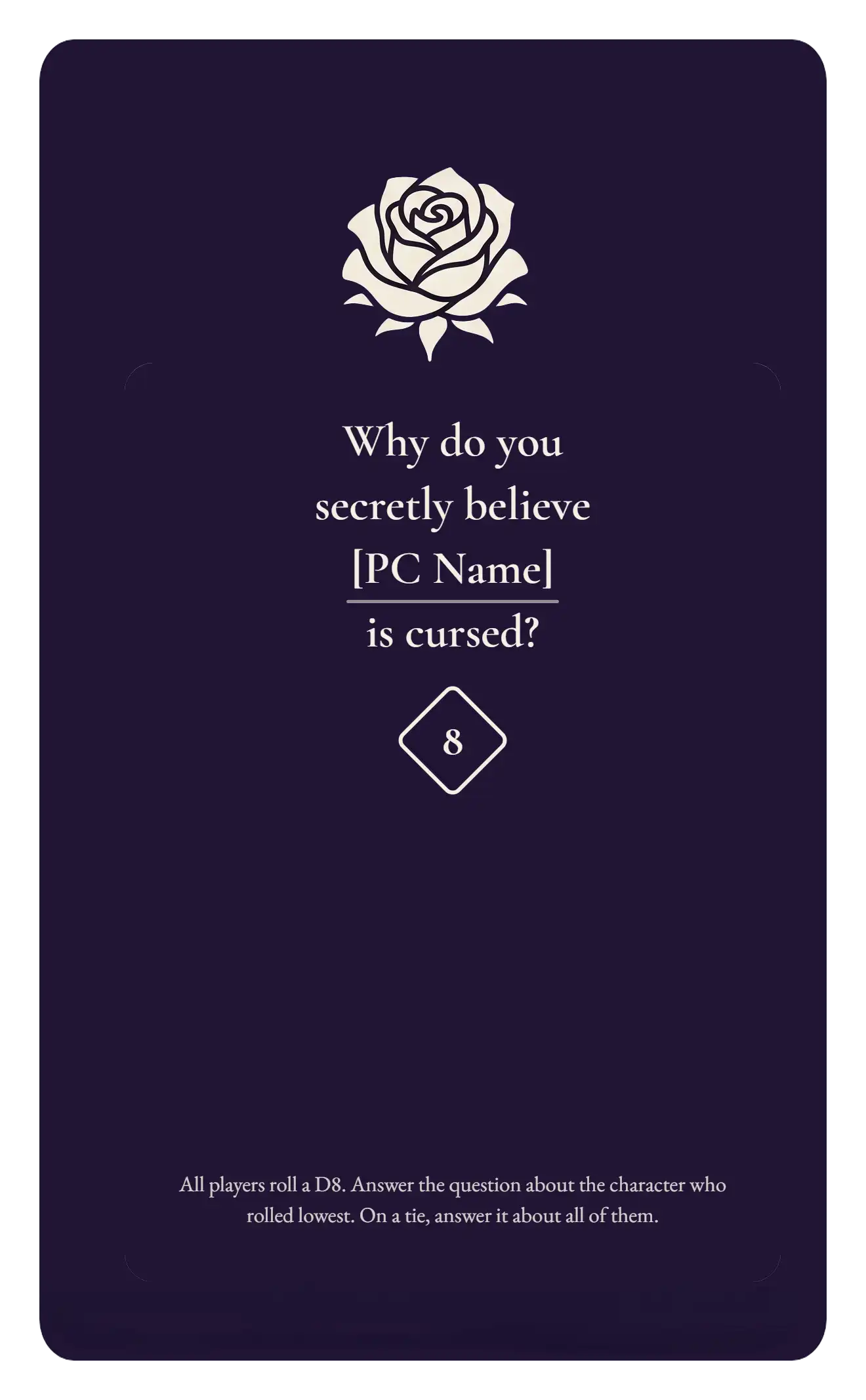Cursed card
