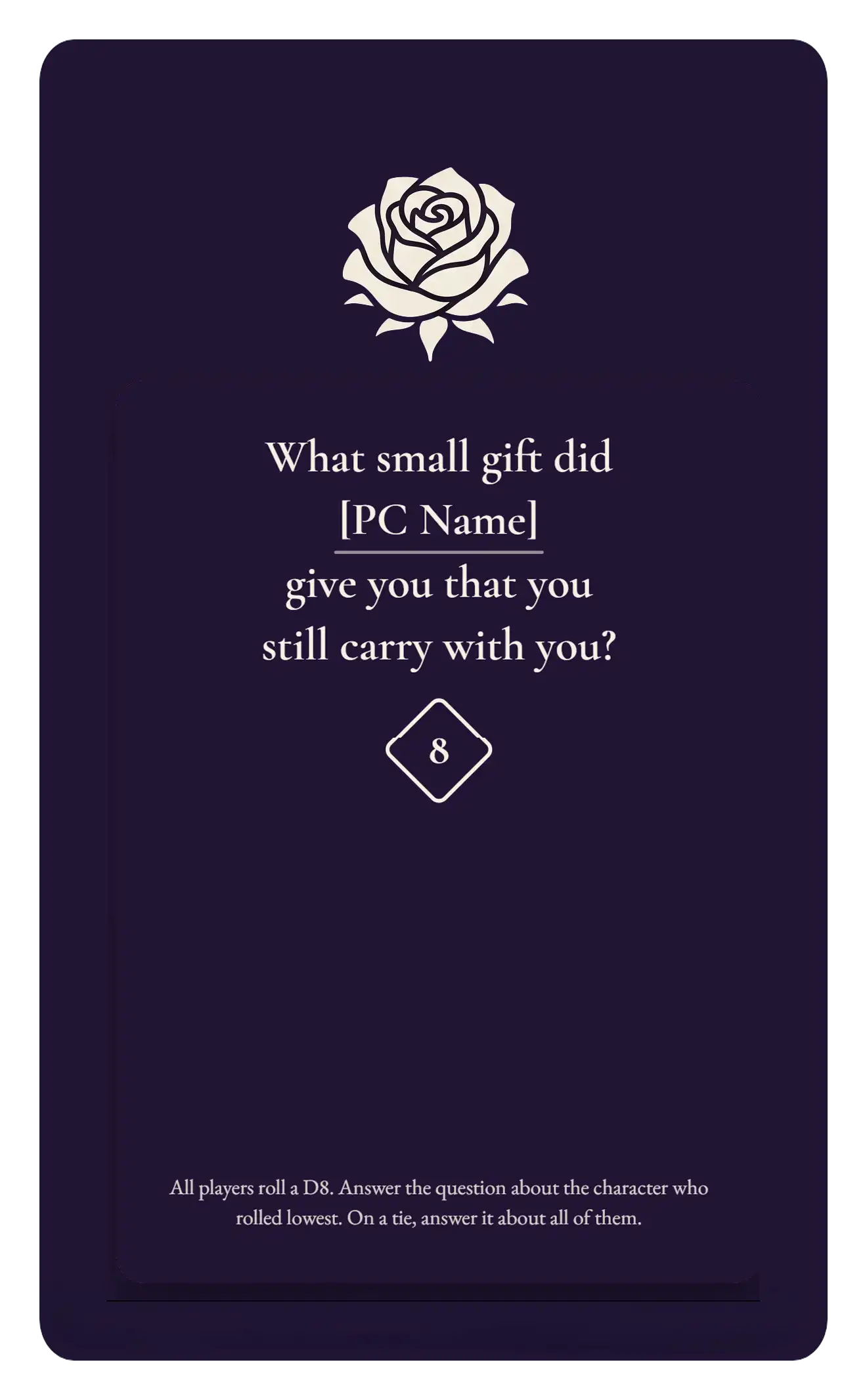 A Small Gift card