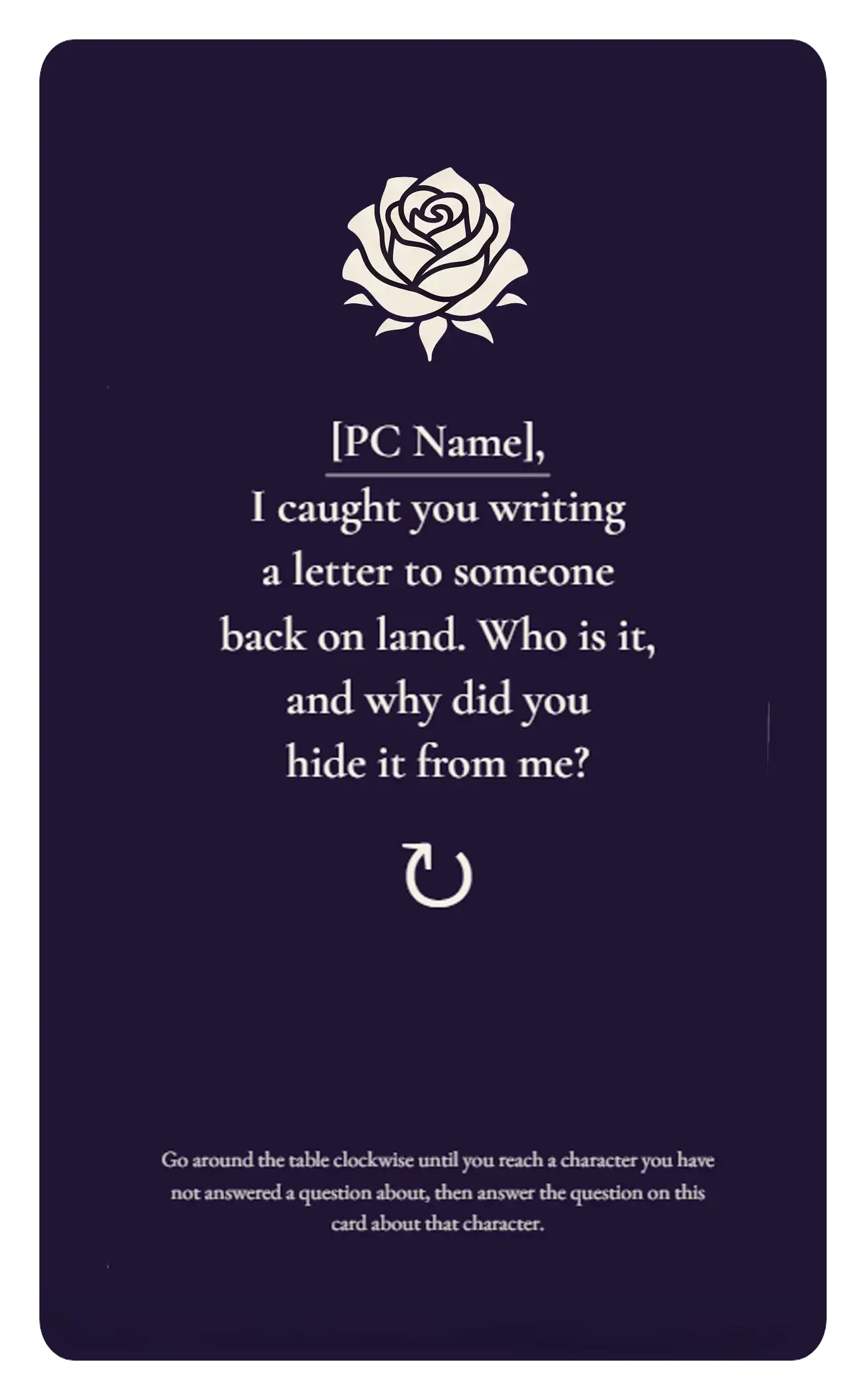 Letter Home card