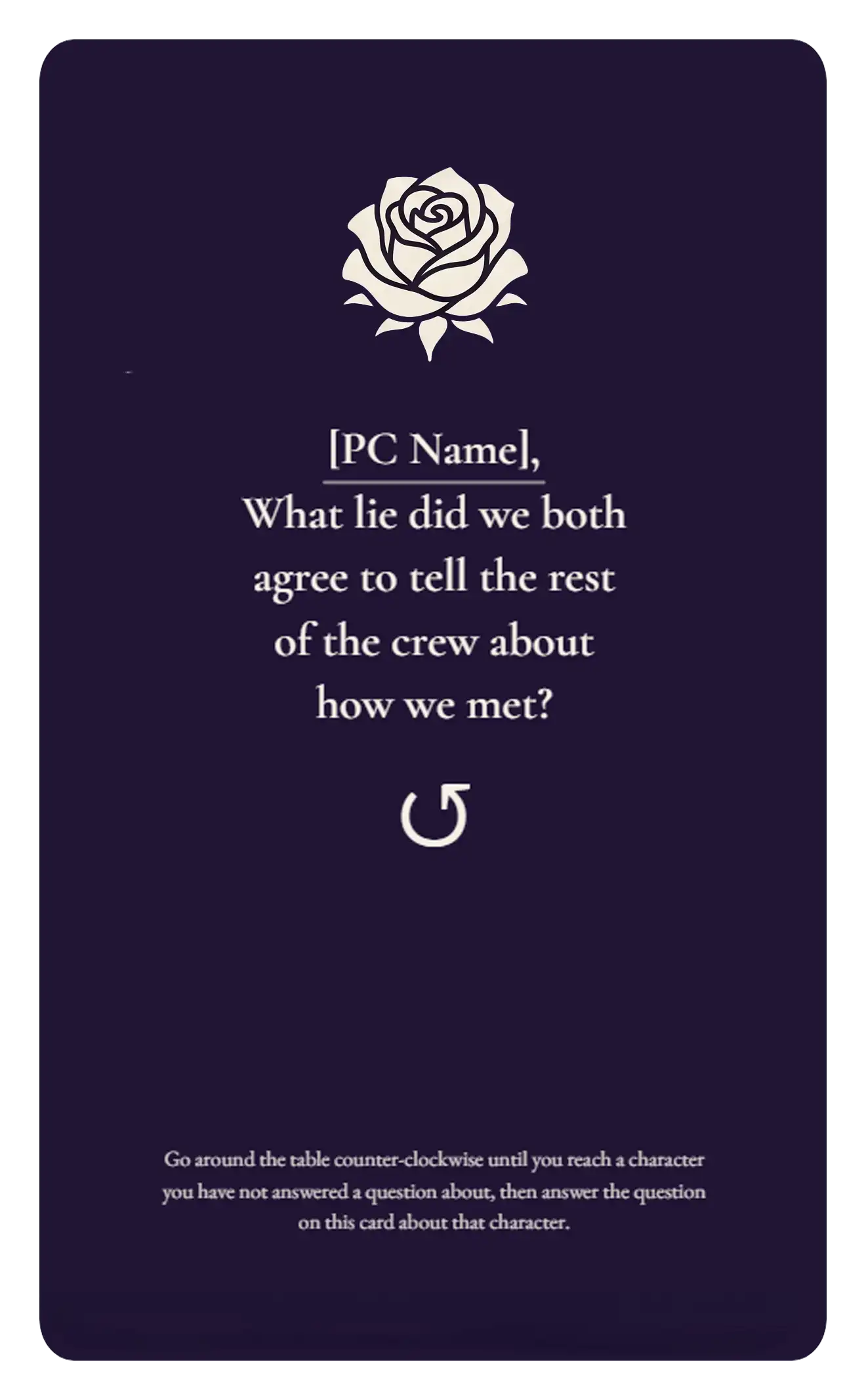 How we Met card